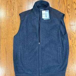 NWT Arnold Palmer Navy Blue Sleeveless Fleece Vest